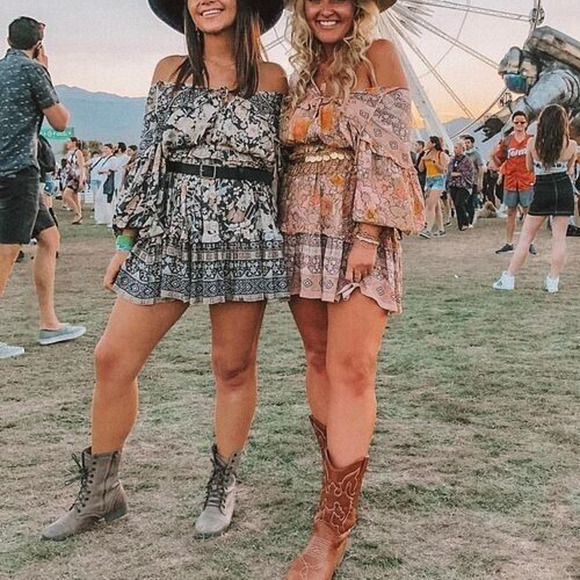 Spell and The Gypsy Sz XS Amethyst Playdress Floral Long Sleeve in Nightfall - Picture 2 of 14